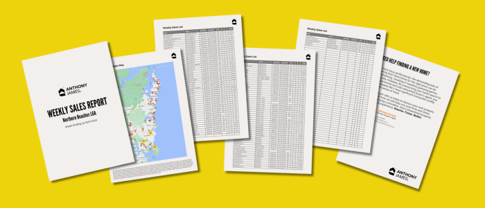 Northern Beaches Weekly Sales Report